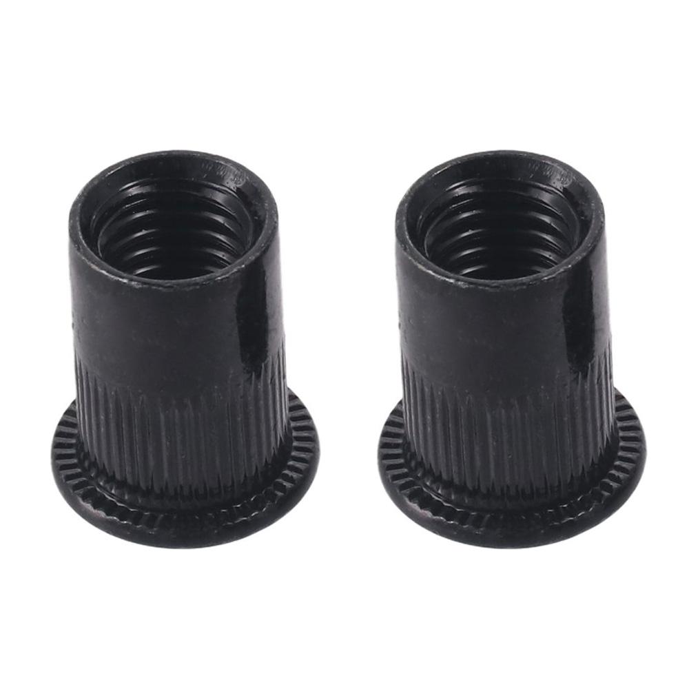 20 ks Nýtovací matice z uhlíkové oceli pozinkované M3 M4 M5 M6 M8 M10 M12 s plochou hlavou vkládací nýtovací matice