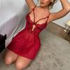 New Sexy Lingerie Hot Woman Transparent Sex Costumes Babydoll Lace Dress Lenceria Sexi Mujer Underwear Exotic Sleepwear Set
