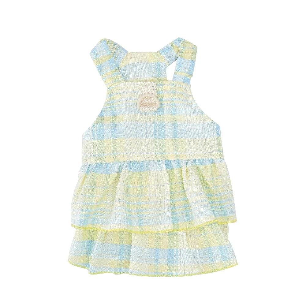 

Платье с шлейкой для собак с пряжкой на тяге, одежда для собак, платье принцессы для домашних животных, юбка для гриля для собак, кошек, модная летняя одежда для щенков XL жёлтый