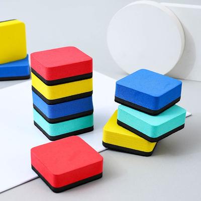 Quadratischer Whiteboard-Wischer Mehrfarbiger Marker-Reiniger Tragbarer Whiteboard-Trockenwischer Schule Büro