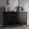 VEELIKE Glitter Removable Wallpaper Wall Renovation Suitable for Sliding Wall Furniture Interior Kitchen Easy to 40 x 300cm Sheet, Black, Thick,