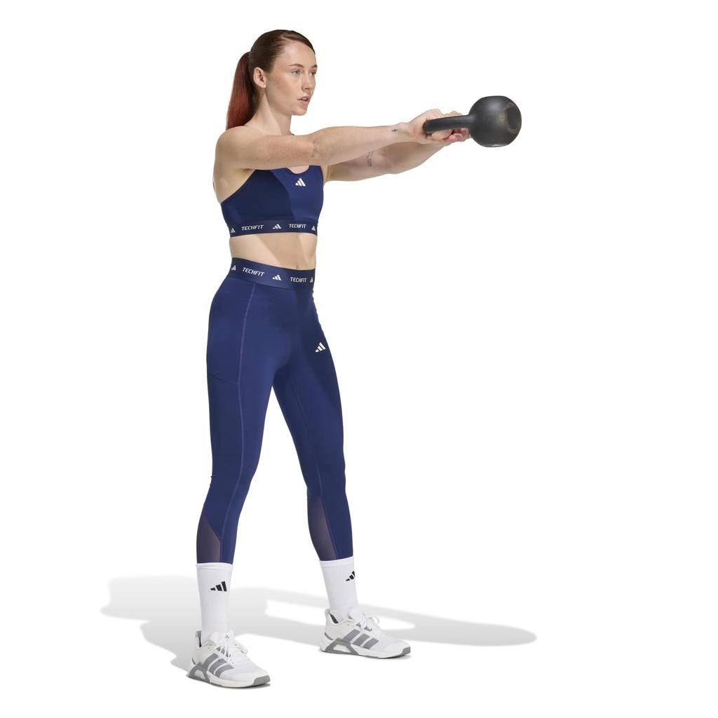 Women's Adidas TECHFIT Sports Bra Navy Blue JZ4968 R S