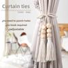 Nordic minimalist curtain tiebacks, boho-chic homestay style. Securely hold sheer curtains, tidy & stylish, adds fresh vibes
