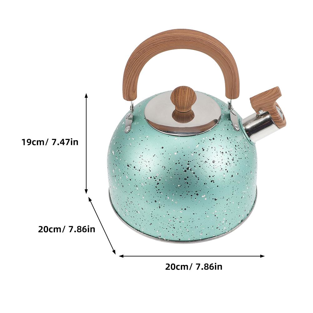 Stainless Steel Whistling Tea Kettle 2.5L Kitchen Water Boiling Pot For Induction Stove Gas Camping Portable Sounding