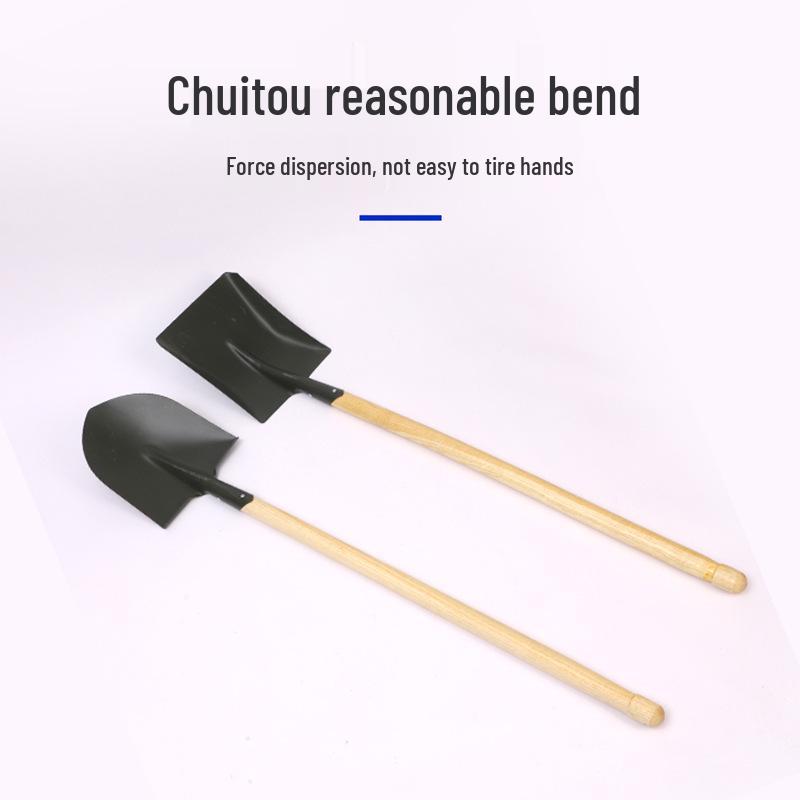 Red-Handled Manganese Steel Multi-Purpose Shovel for Outdoor Use