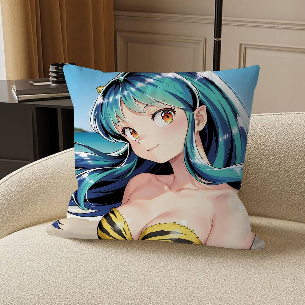 Аниме Urusei Yatsura Наволочка для офисной подушки, автомобильная наволочка для подушки 45X45 см, наволочка для поясничной подушки, наволочка для диванной подушки 12x12Inch