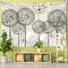 Dandelion Balloon Tapestry Wall Plant Modern Simple Style Bohemian Background Cloth Mattress Living Room Decor