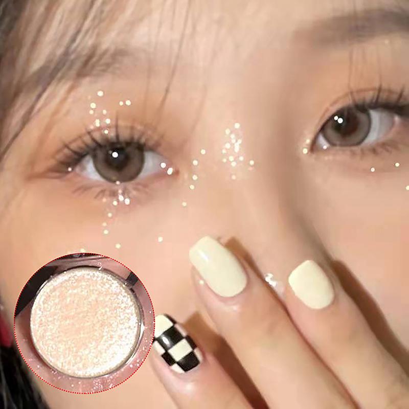 Glitter Powder Earth Color Lasting Monochrome Eyeshadow Palette Eye Makeup Eye Shadow Pearl Non-Smudging Delicate Smooth