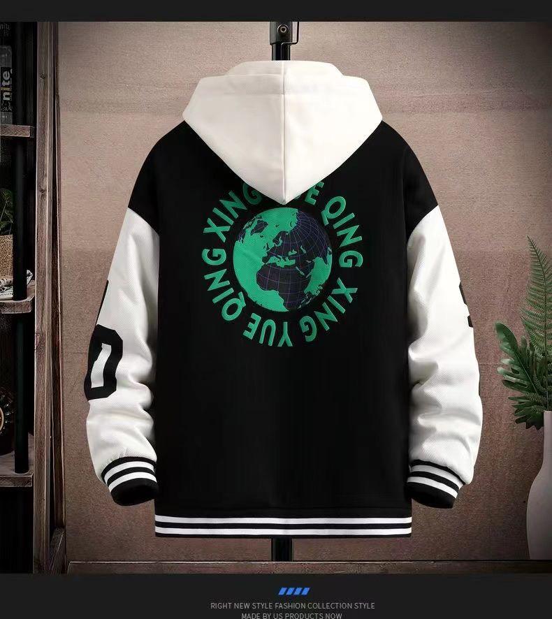 2025 Spring/Autumn Boys' Student Jacket: Trendy, Versatile Baseball Uniform Top for Teens