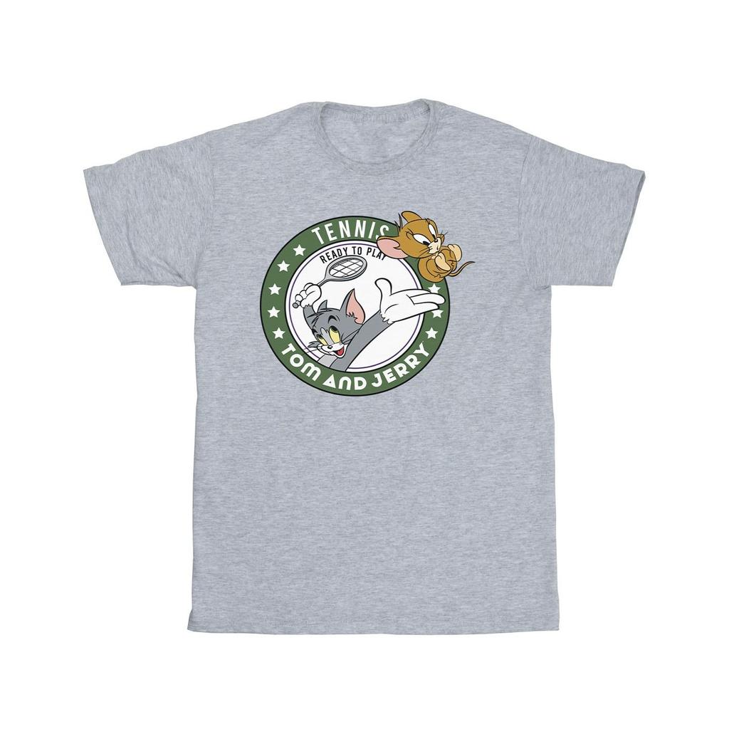Tom and Jerry Jungen Tennis Ready To Play T-Shirt