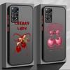 Cartoon Bow Cherry Case for Xiaomi Redmi Note 14 10 11 13 Pro Plus 12 9S 14C A4 13C Funda Back Phone Cover