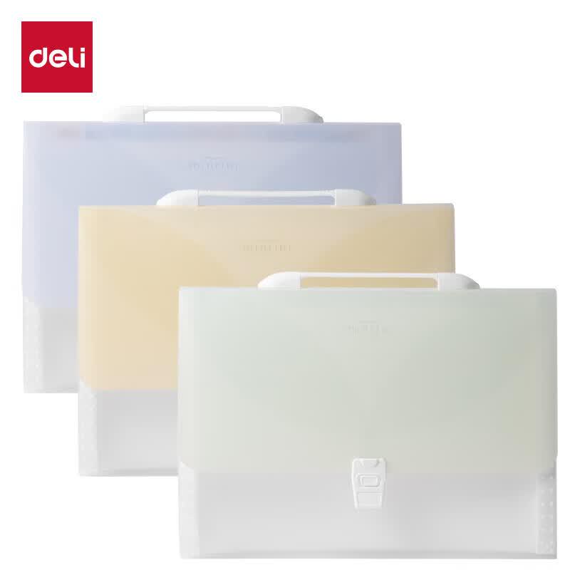 Deli PM01 A4 13-Pocket Portable Accordion File Organizer