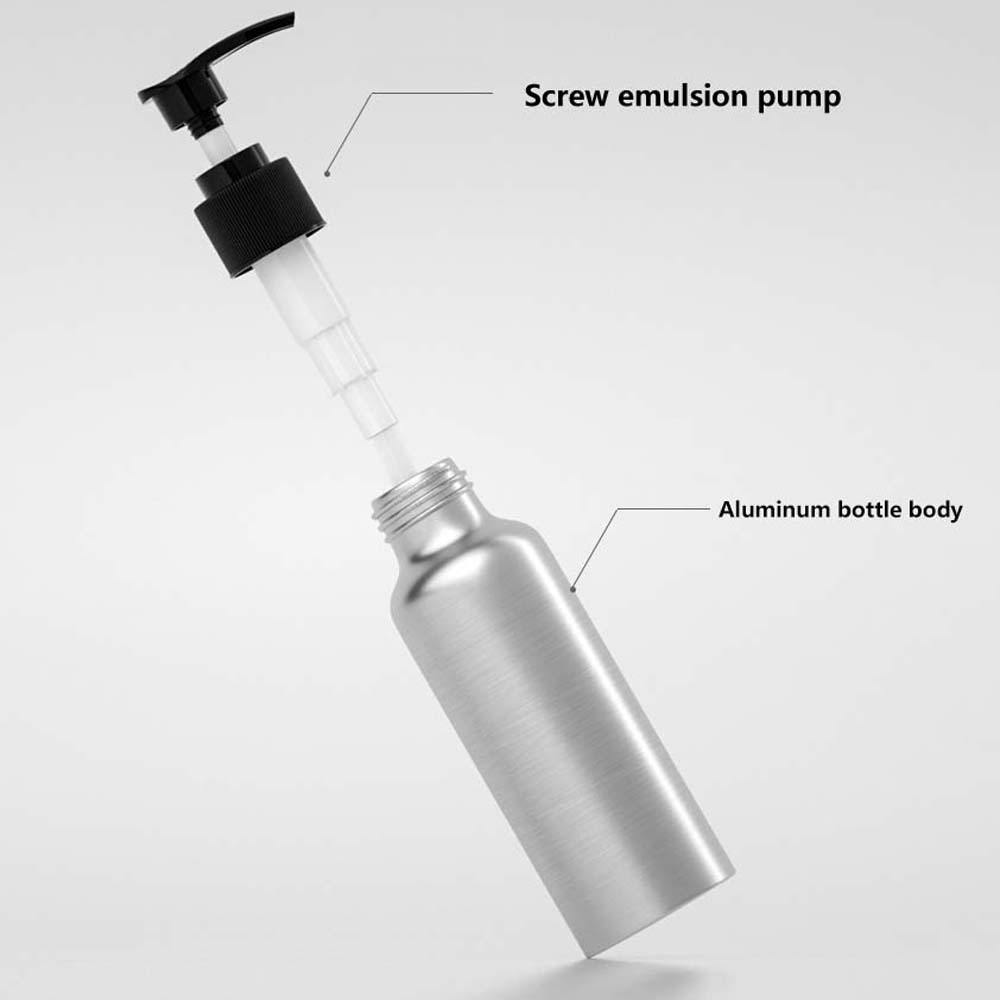 Makeup Aluminum Bottle Hairdresser Pressing Bottle Gel Bottle Refillable Bottles Lotion Bottle