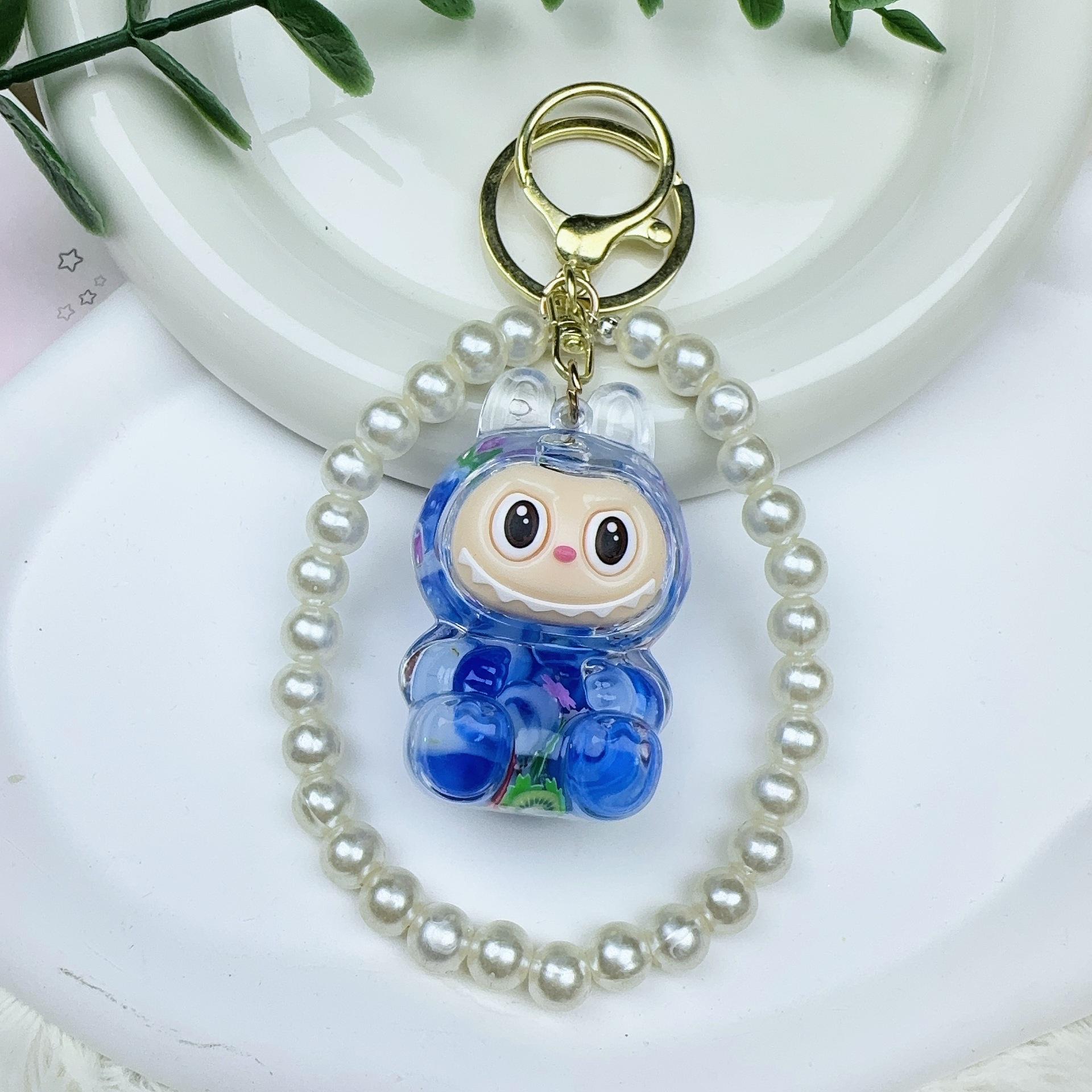 

Светящийся брелок с жемчужиной, подвеска-песок для рюкзака синий