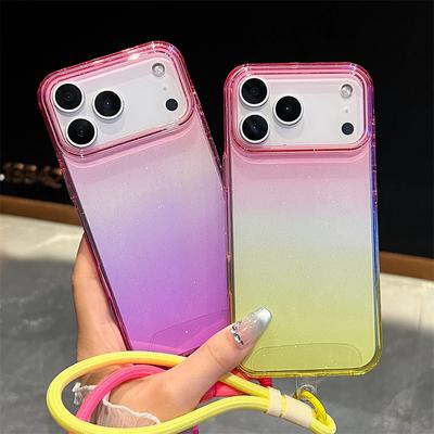 Luxus Dopamin Farbverlauf Klar Acryl Hülle Für IPhone 17 Air 16 15 14 Plus 13 12 Pro Max Stoßfest TPU Bumper Hart Abdeckung