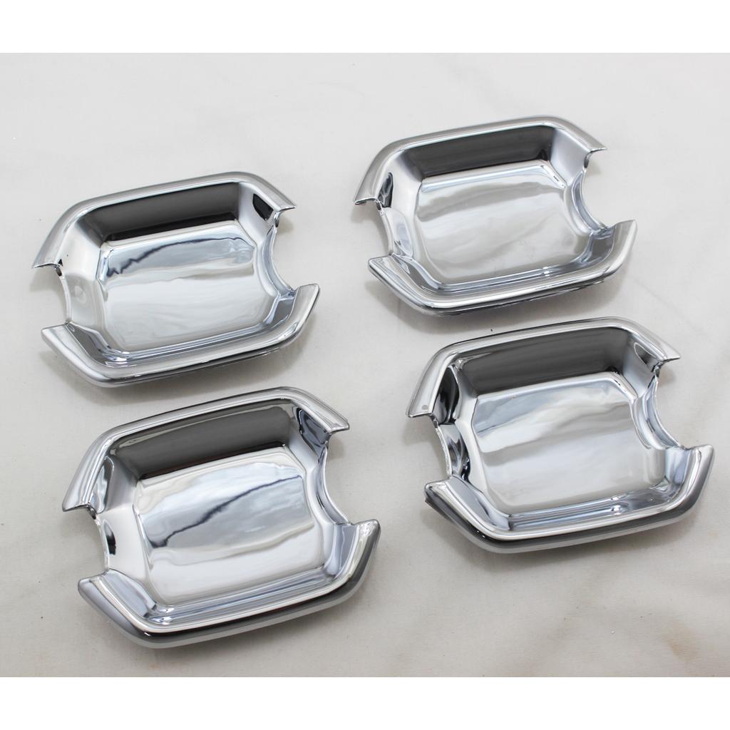 2001 2002 2003 2004 2005 For Mitsubishi Pajero V73 Car ABS Chrome Accessories Plated Door Handle Bowl Cover Trim Paste Style