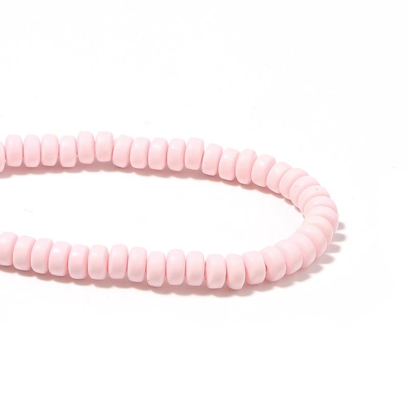 1 String Flat Round Soft Beads Colored Pottery Hole 2mm Spacer Bead For Diy Bracelet Necklace Women Jewelry Accessories Supplies