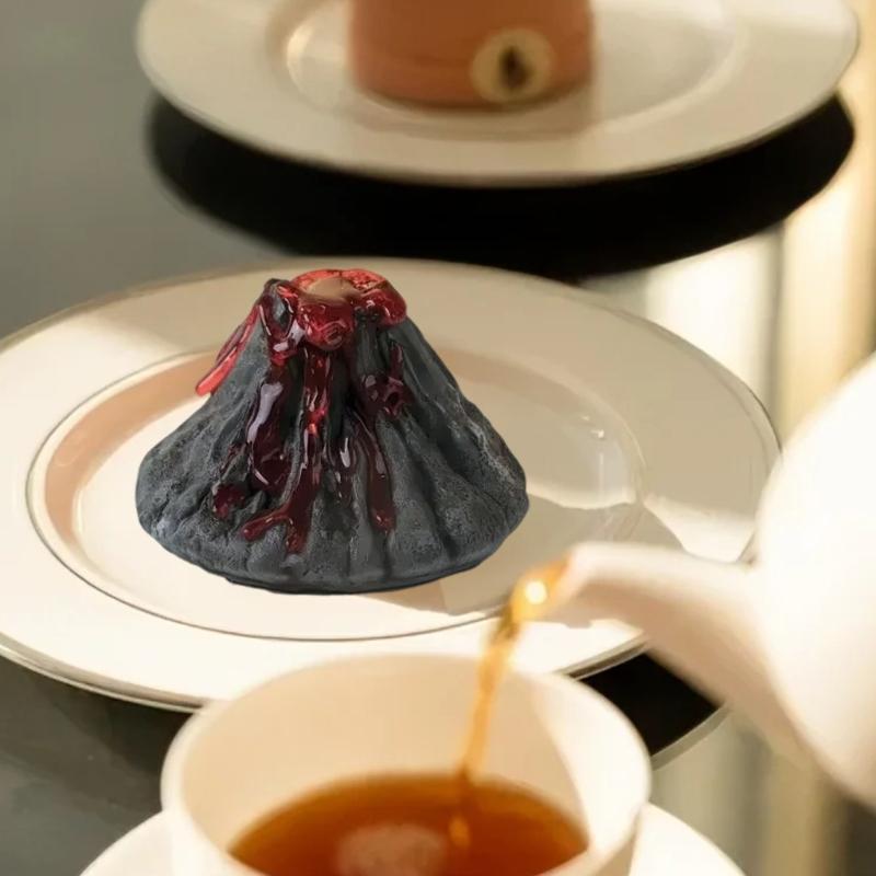 Kreativní silikonová forma na pečení ve tvaru sopky pro mousse, čokoládové dorty, pečivo, žáruvzdorná, nepřilnavá, kuchyňská