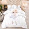 Ballet Girl Chubby Penguin Print 3-piece Bedding Set (duvet Cover)