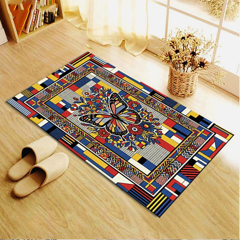 2025 New Butterfly Decoration Carpet Rug for Living Room Bedroom Home Sofa Decoration,Kids play Non-slip Floor Mat37