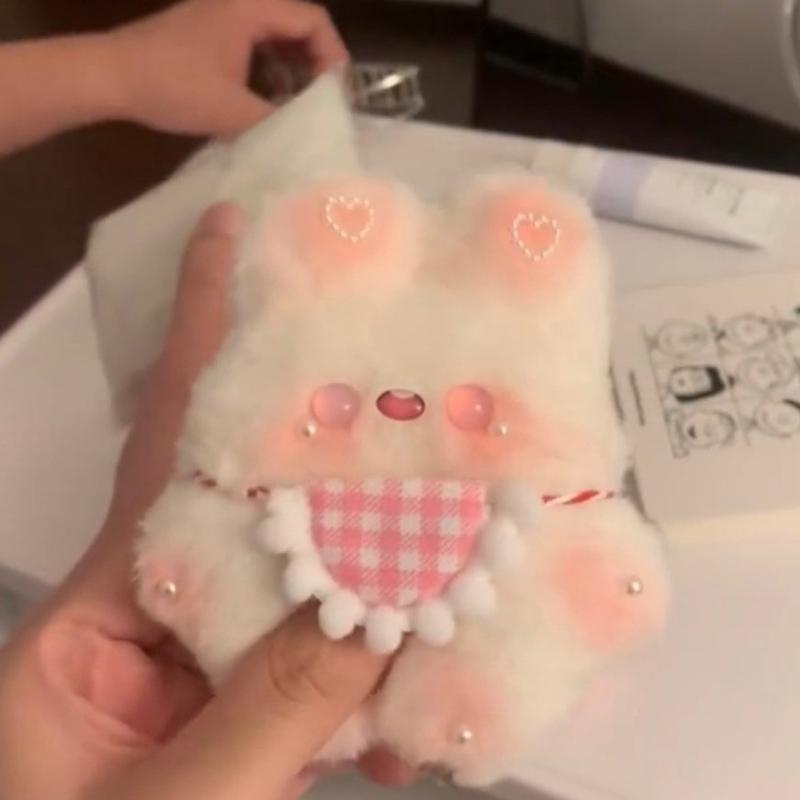 Bib Rabbit Finished Product Will Squeak, Little Rabbit Homemade Doll, Classmate Keychain, Bag, Pendant, Gift For Best Friend