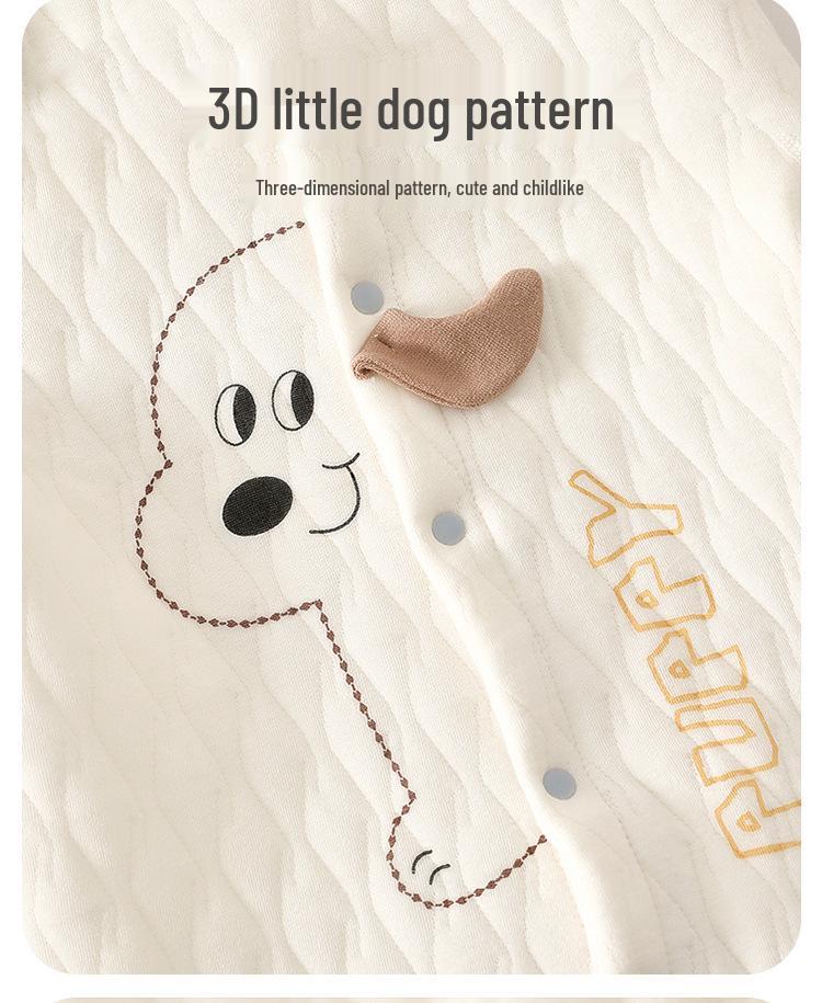 Anyang Baby Bodysuit: Three-Layer Warm, No-Bone Design, Air Cotton Newborn Crawling Suit