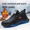 Work Shoe High Men Boots Men Woman Winter Steel Toe Boots Thickened Puncture Woman Sneakers Anti-smashing Work Shoes Men36-46