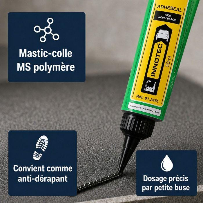 Colle d'étanchéité noire, 50 ml, Colle noire multi-usage