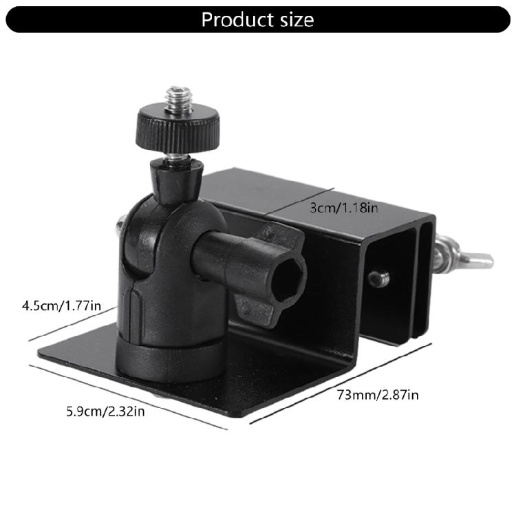 Weatherproof Solar Panel Camera Holder for Gutter Installation Crafted of Lightweight Aluminum Alloy Security Monitoring