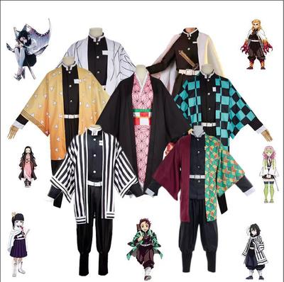 Unisex Demon Slayer Anime Cosplay Cartoon Kimetsu No Yaiba Kochou Shinobu Cosplay Costume dla dorosłych mężczyzn i kobiet