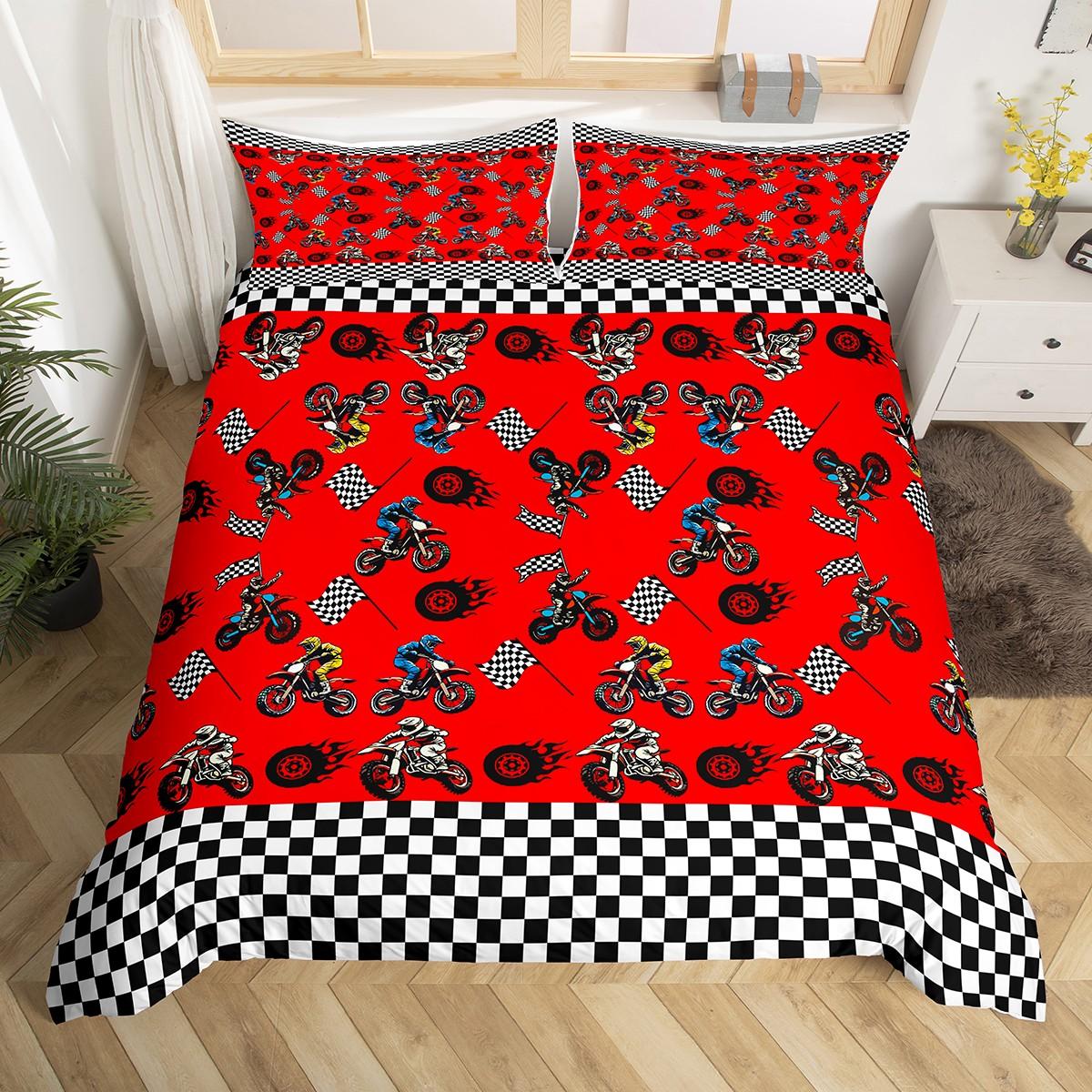 

Comforter Homewish Motorcycle Sport Boys Black Dirt Bike Lover Bedding Setextreme Sports Bed Set Comforter (quilt)-EU Single(135*200cm)3pcs