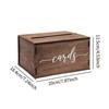 Wedding Card Box Wood Decoration Organizer for Anniversary Birthday Ceremony
