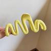New Colorful Jelly Wave Hair Claw Hairpin Women Girls Fashion Design Korean Sweet Simple Irregular Hair Clip Headwear