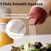5-Loch Quetschflasche für Sauce Tomate Honig Salatdressing Behälter Mehrzweck Tragbar BBQ Gewürzglas Küchenzubehör