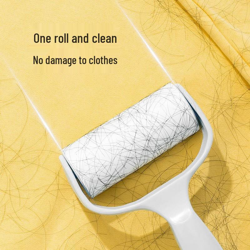 10cm Angled Tear-Off Lint Roller Replacement: Sticky Paper Brush for Hair and Dust Collection