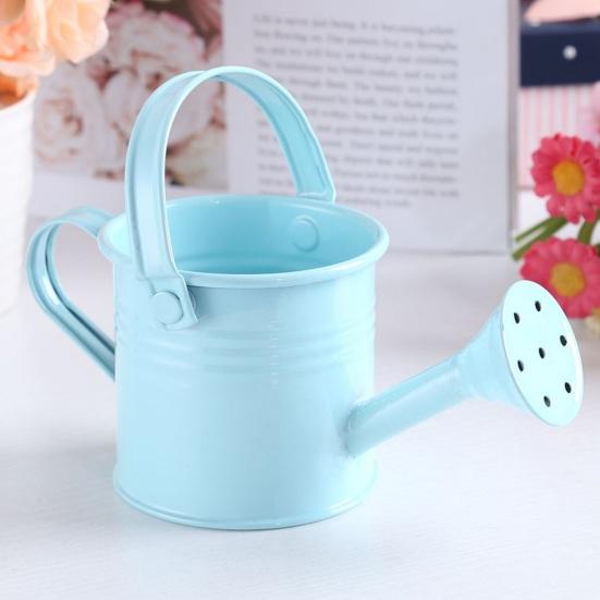 Kettle Ornament Drop-resistant Opening Design Creative Decorative Galvanized Iron Flower Planting Pot Watering Can Home Garden