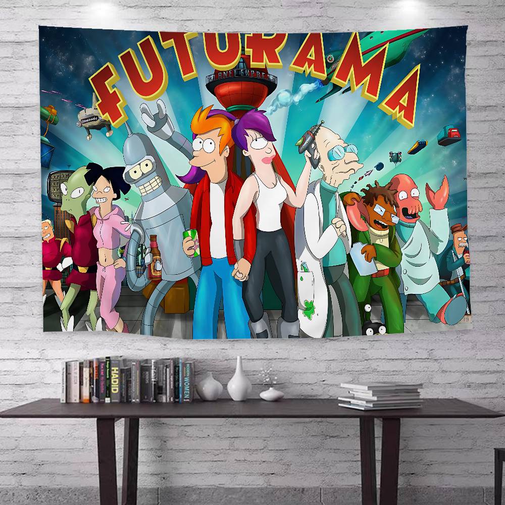 Funny FFuturamas Robot Hanging Bohemian Tapestry Bohemian Wall Tapestries Mandala Kawaii Room Decor