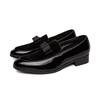 Scarpe in Pelle Sociali Yuppie Uomo Classiche Scarpe Eleganti da Matrimonio Uomo Scarpe Formali con Fiocco da Uomo Mocassini Slip-On Uomo