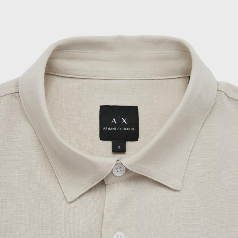 Armani Exchange SS24 Shirt Men's Apricot 3DZC01-ZN3UZ-1792