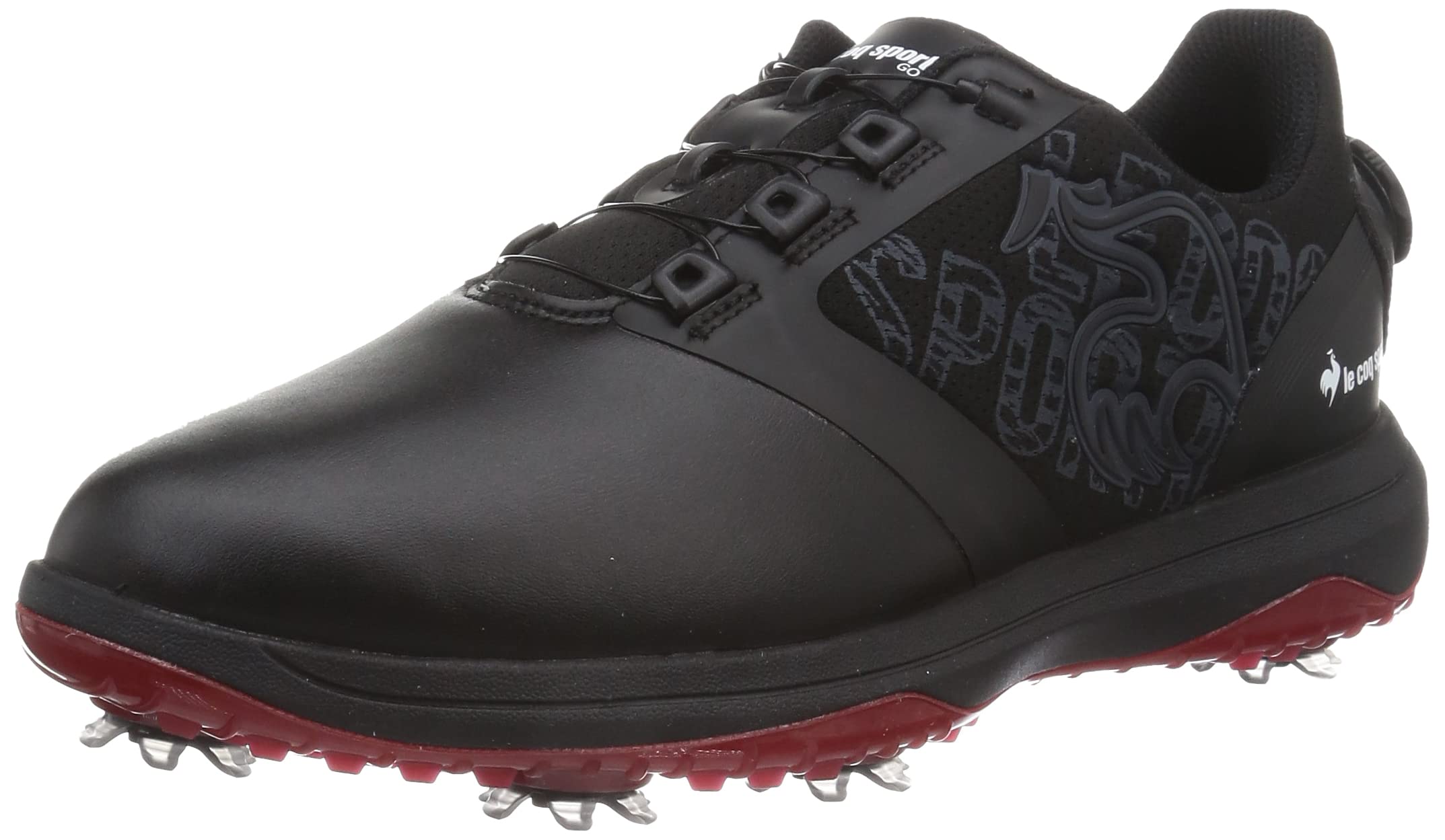 

Coq Golf Shoes Spike Dial Type Waterproof Hold Adjustment Fit Soft Comfort Standard BK00 cm [Le Sportif] Men s (Black) 24.5