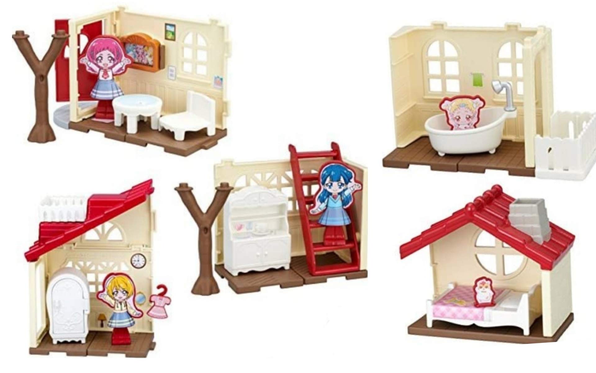 

HUGtto PreCure PreCure Town 3-этажный дом [набор из 5 типов (полный полный)]