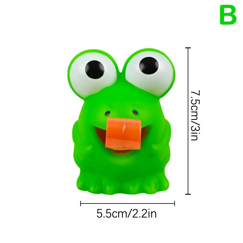 

Детская творческая игрушка для снятия стресса, игрушка-непоседа в виде лягушки-динозавра с высунутым языком, рождественский подарок B