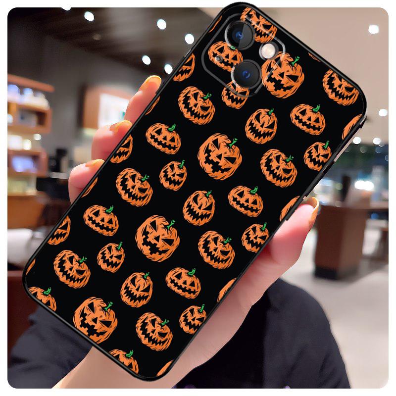 Autumn Leaves Fall Pumpkin Halloween Case For iPhone 14 Pro Max 16 15 11 12 13 17 Pro Max mini 15 16 Plus 16e 17 Air Phone Cover