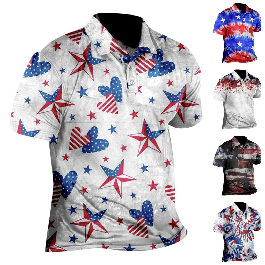 Lääne meeste top iseseisev päevatrükk, lühikeste varrukatega klappnööbiga moodne avara liibumisega särk