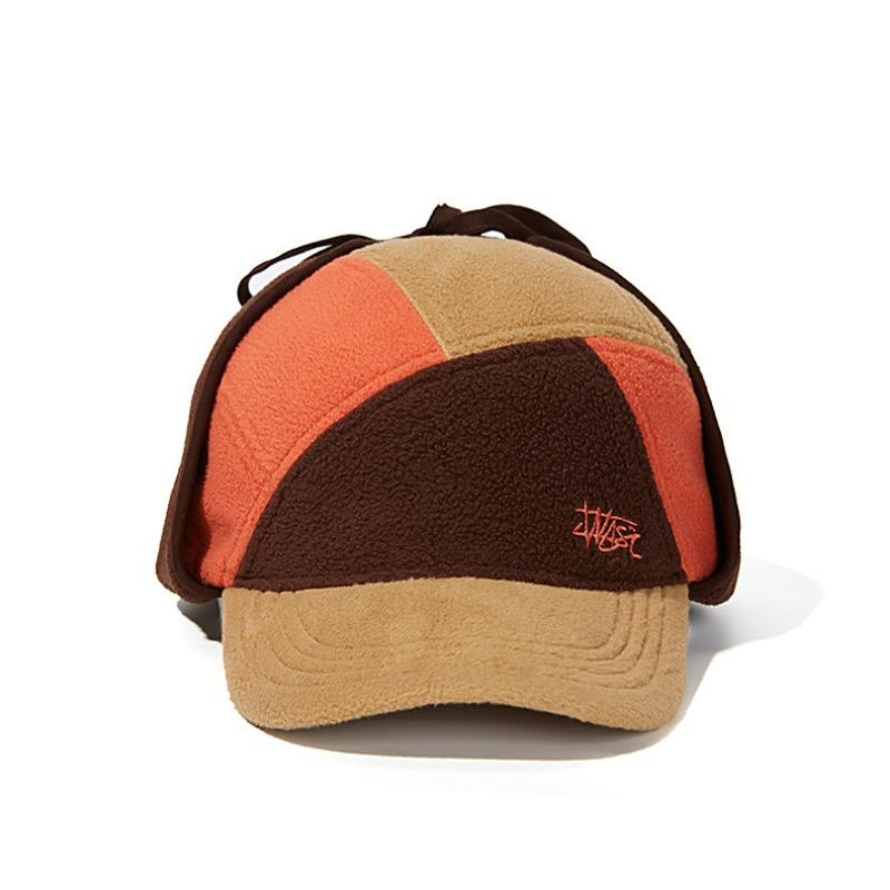 

Cold-proof velvet baseball cap, autumn and winter outdoor color matching, warm windproof ski sports cap, thickened ear protection hat