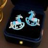 S925 Silver Needle Swan Earrings with Micro-Inlaid Zircon – Elegant, Fashionable, and Versatile
