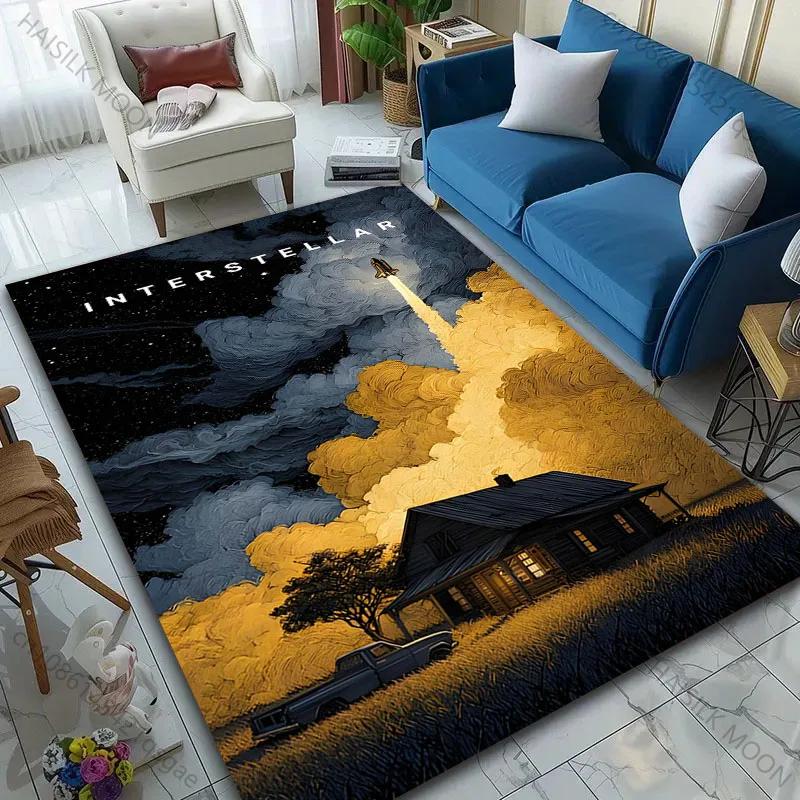 

Interstellar Travel Pattern Carpet for Living Room Bedroom Sofa Home Decor Non-slip Floor Mat Large Size 40x60cm