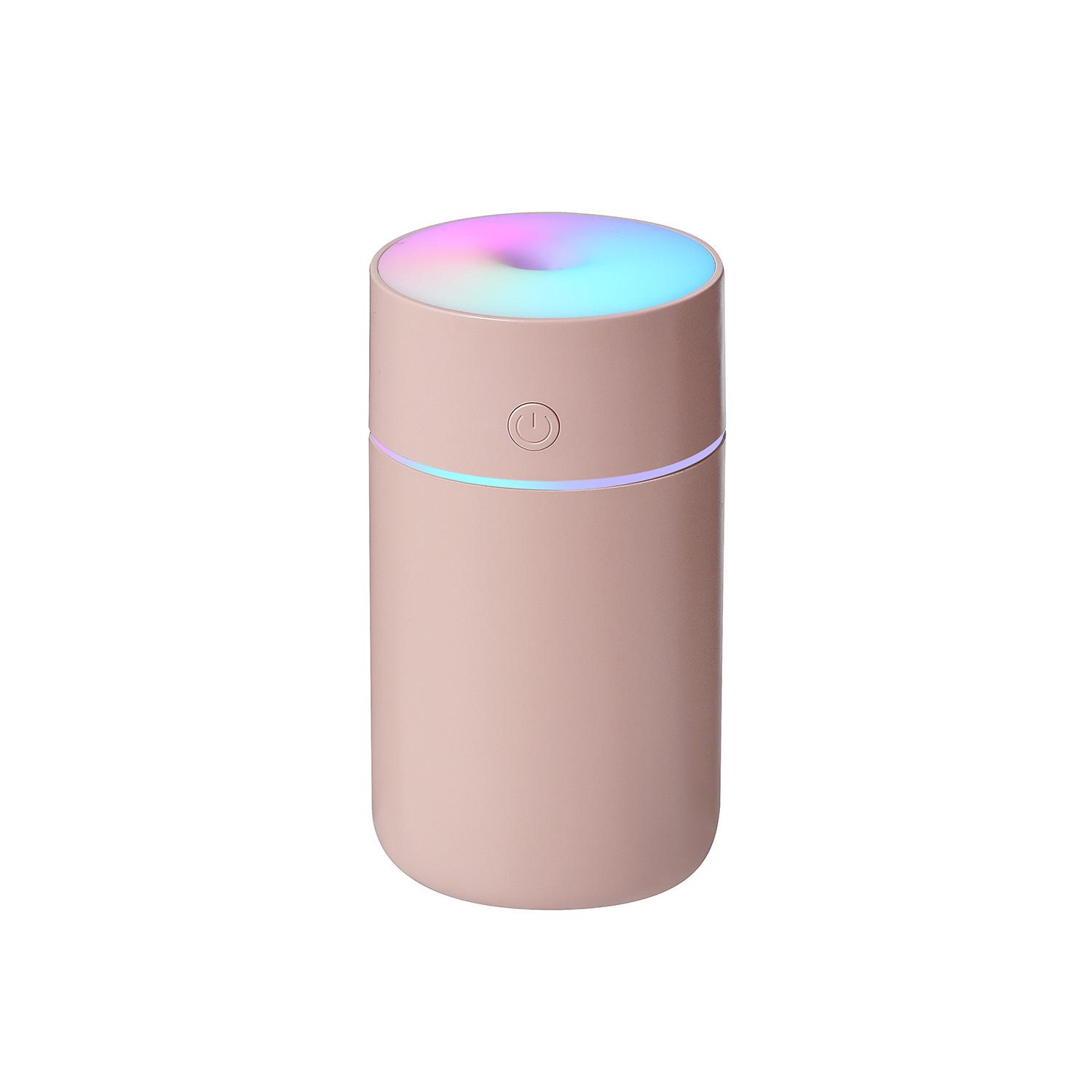 

Compact Colorful Wireless Humidifier for Home & Car - Large Mist Volume, Portable Air Purifier, Perfect Gift 70*70*128 mm рожевий