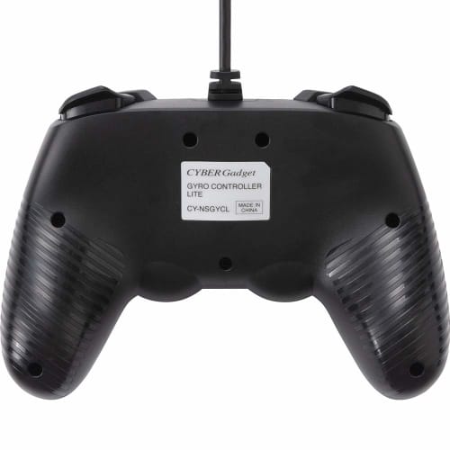 [Equipped with Rapid Fire Button] CYBER Gyro Controller Light Wired Type (for SWITCH) Black - Switch