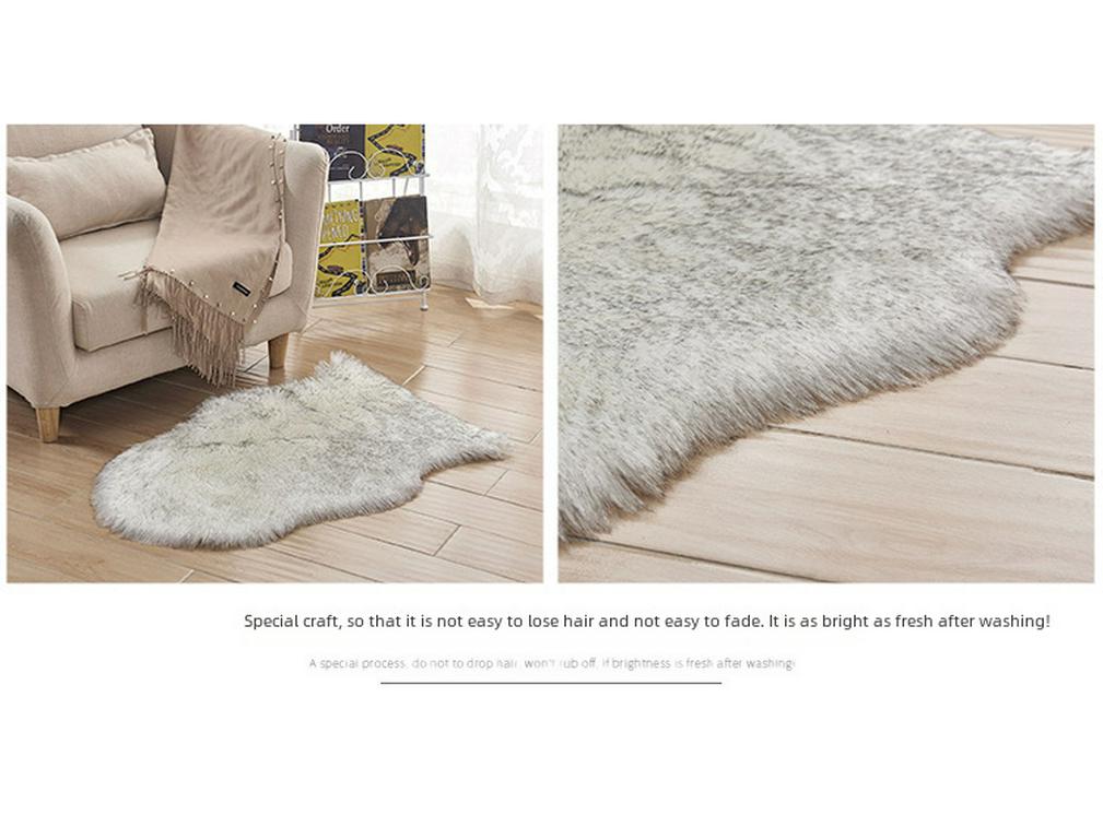 Paduri pentru Nail Art & Covoare din Lână Faux: Covoare Decorative Groase de Pluș din Piele de Oaie